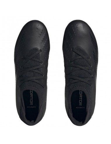 Adidas Παιδικά Ποδοσφαιρικά Παπούτσια Ψηλά Predator Precision.3 Firm Ground με Τάπες Core Black GW4610
