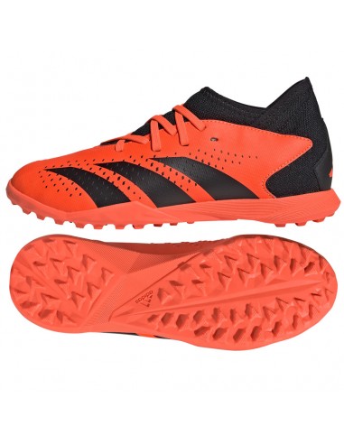 Adidas Παιδικά Ποδοσφαιρικά Παπούτσια Ψηλά Predator Precision.3 Turf με Σχάρα και Καλτσάκι Team Solar Orange / Core Black GW7079