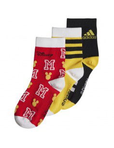 Adidas Παιδικές Κάλτσες Μακριές Axdisney Πολύχρωμες 3 Ζευγάρια HT6407