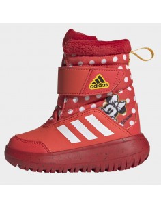 Adidas Winterplay x Disney Παιδικά Μποτάκια με Σκρατς Bright Red / Cloud White / Better Scarlet IG7191