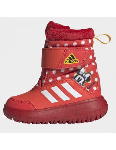 Adidas Winterplay x Disney Παιδικά Μποτάκια με Σκρατς Bright Red / Cloud White / Better Scarlet IG7191