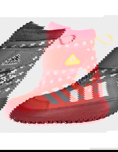 Adidas Winterplay x Disney Παιδικά Μποτάκια με Σκρατς Bright Red / Cloud White / Better Scarlet IG7191