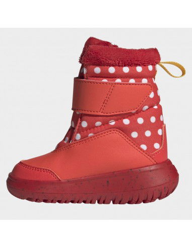 Adidas Winterplay x Disney Παιδικά Μποτάκια με Σκρατς Bright Red / Cloud White / Better Scarlet IG7191