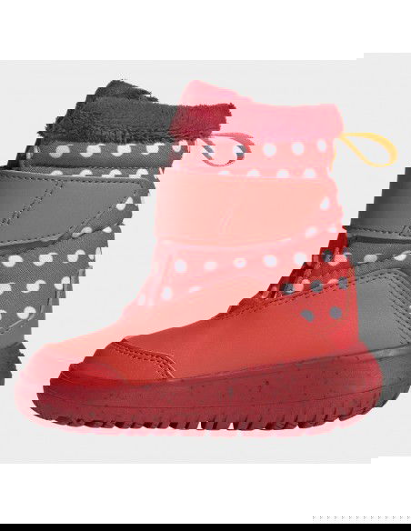 Adidas Winterplay x Disney Παιδικά Μποτάκια με Σκρατς Bright Red / Cloud White / Better Scarlet IG7191