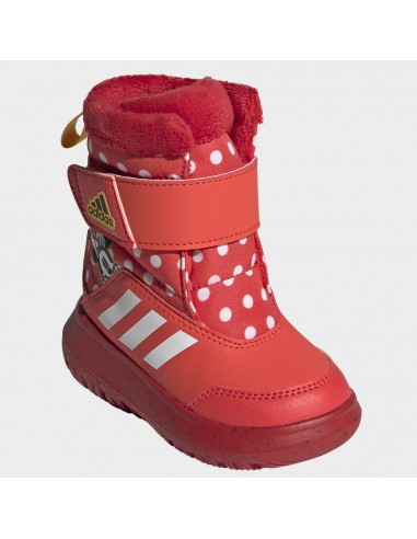 Adidas Winterplay x Disney Παιδικά Μποτάκια με Σκρατς Bright Red / Cloud White / Better Scarlet IG7191
