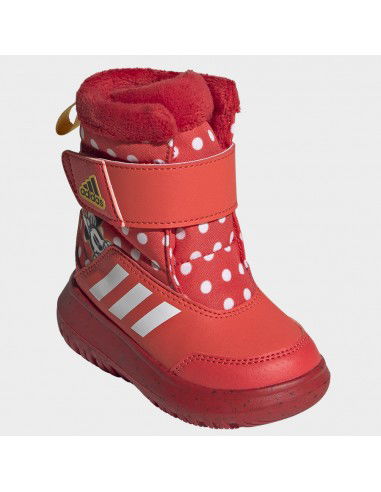 Adidas Winterplay x Disney Παιδικά Μποτάκια με Σκρατς Bright Red / Cloud White / Better Scarlet IG7191