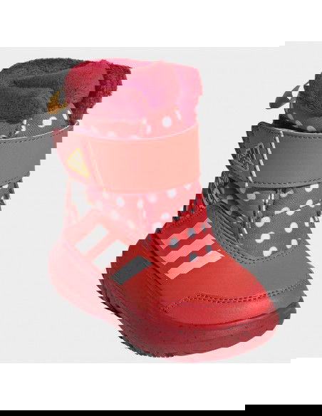 Adidas Winterplay x Disney Παιδικά Μποτάκια με Σκρατς Bright Red / Cloud White / Better Scarlet IG7191