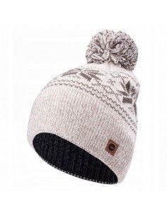 Hi-Tec Pom Pom Beanie Unisex Σκούφος Πλεκτός σε Λευκό χρώμα 92800438541