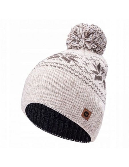 Hi-Tec Pom Pom Beanie Unisex Σκούφος Πλεκτός σε Λευκό χρώμα 92800438541