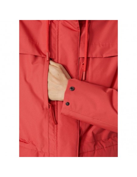 Helly Hansen Κοντό Γυναικείο Μπουφάν Παρκά για Χειμώνα Κόκκινο 54012-101