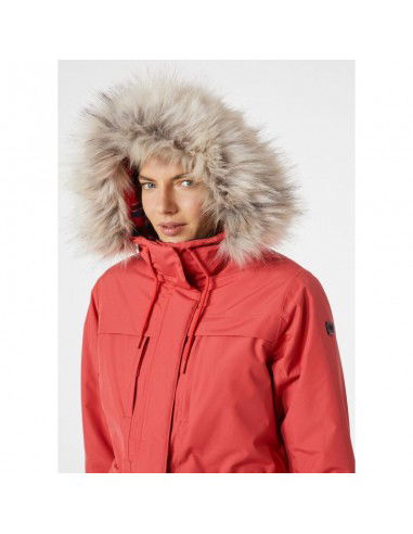 Helly Hansen Κοντό Γυναικείο Μπουφάν Παρκά για Χειμώνα Κόκκινο 54012-101