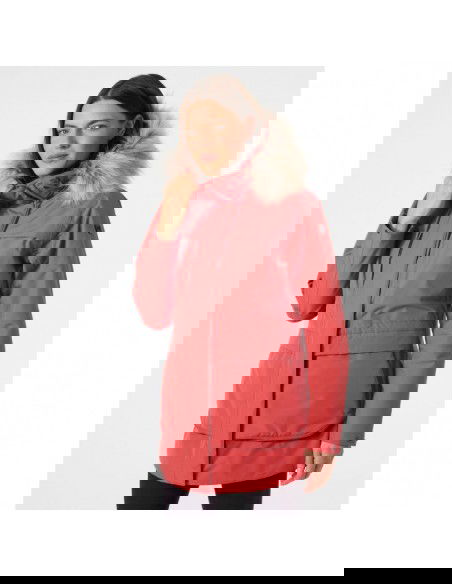 Helly Hansen Κοντό Γυναικείο Μπουφάν Παρκά για Χειμώνα Κόκκινο 54012-101