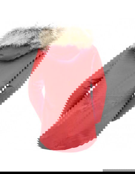 Helly Hansen Κοντό Γυναικείο Μπουφάν Παρκά για Χειμώνα Κόκκινο 54012-101