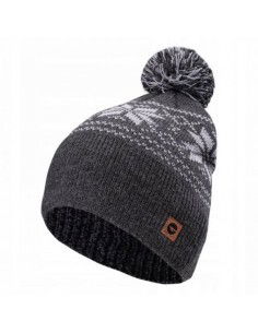 Hi-Tec Pom Pom Beanie Unisex Σκούφος Πλεκτός σε Μαύρο χρώμα 92800438542