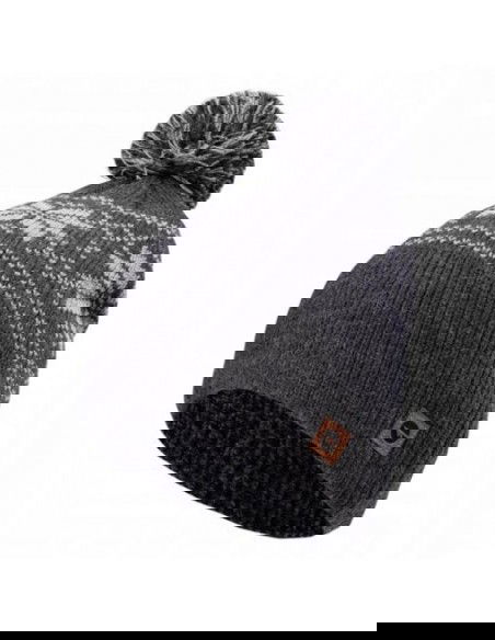 Hi-Tec Pom Pom Beanie Unisex Σκούφος Πλεκτός σε Μαύρο χρώμα 92800438542