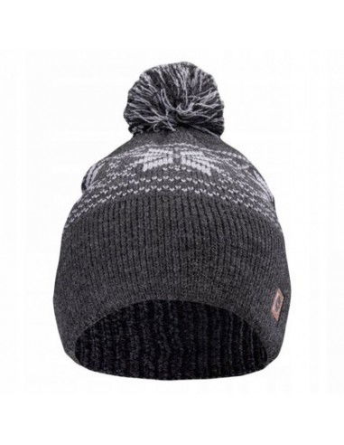 Hi-Tec Pom Pom Beanie Unisex Σκούφος Πλεκτός σε Μαύρο χρώμα 92800438542