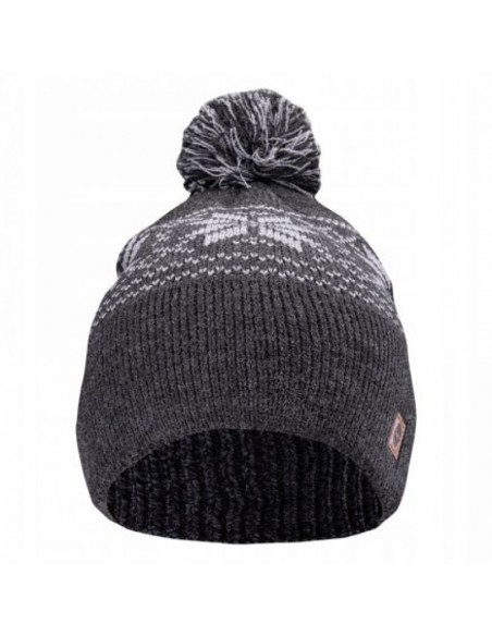 Hi-Tec Pom Pom Beanie Unisex Σκούφος Πλεκτός σε Μαύρο χρώμα 92800438542