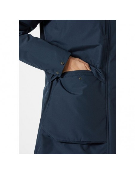 Helly Hansen Κοντό Γυναικείο Μπουφάν Παρκά για Χειμώνα Μπλε 54012-597