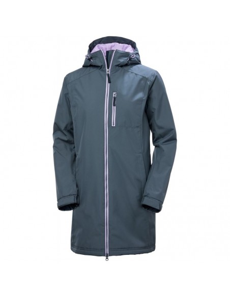 Helly Hansen Μακρύ Γυναικείο Puffer Μπουφάν για Χειμώνα Navy Μπλε 62395-860