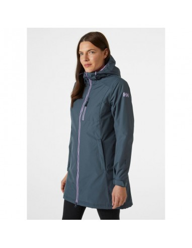 Helly Hansen Μακρύ Γυναικείο Puffer Μπουφάν για Χειμώνα Navy Μπλε 62395-860