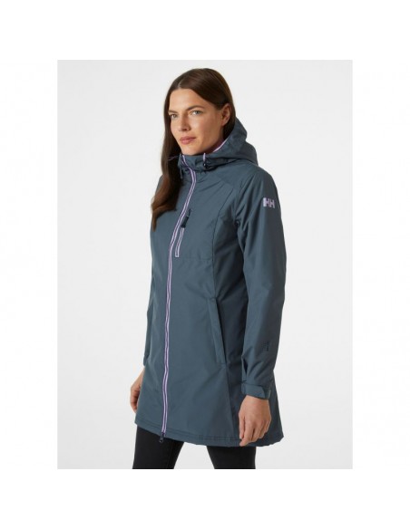 Helly Hansen Μακρύ Γυναικείο Puffer Μπουφάν για Χειμώνα Navy Μπλε 62395-860