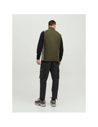 Jack & Jones Bodywarmer Αμάνικο Ανδρικό Μπουφάν Χακί 12200684
