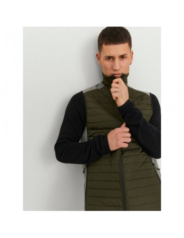 Jack & Jones Bodywarmer Αμάνικο Ανδρικό Μπουφάν Χακί 12200684