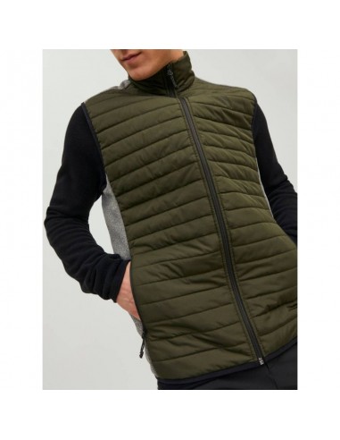 Jack & Jones Bodywarmer Αμάνικο Ανδρικό Μπουφάν Χακί 12200684