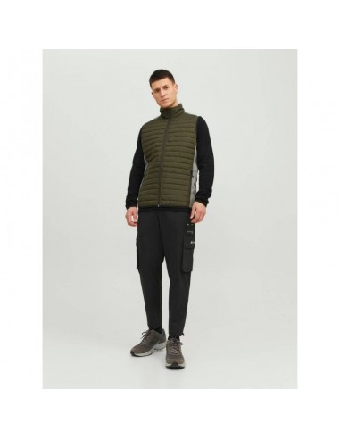 Jack & Jones Bodywarmer Αμάνικο Ανδρικό Μπουφάν Χακί 12200684