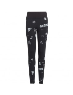 Adidas Παιδικό Κολάν Αθλητικό Μακρύ Μαύρο IA1567