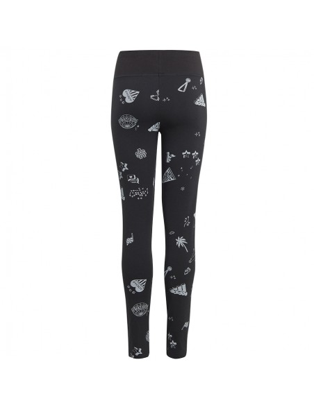 Adidas Παιδικό Κολάν Αθλητικό Μακρύ Μαύρο IA1567