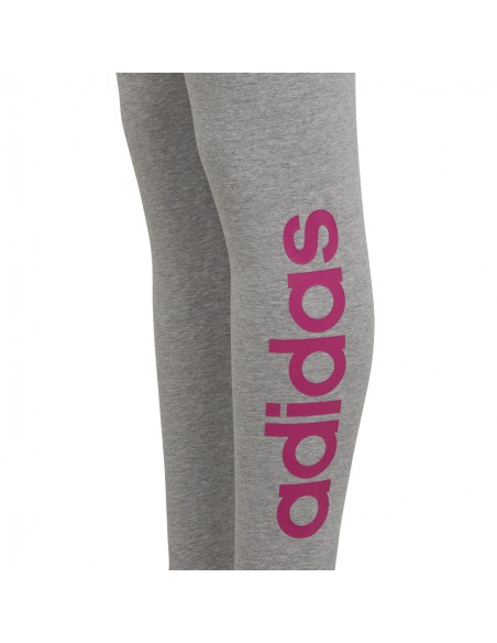 Adidas Παιδικό Κολάν Αθλητικό Μακρύ Γκρι Lin IC3580