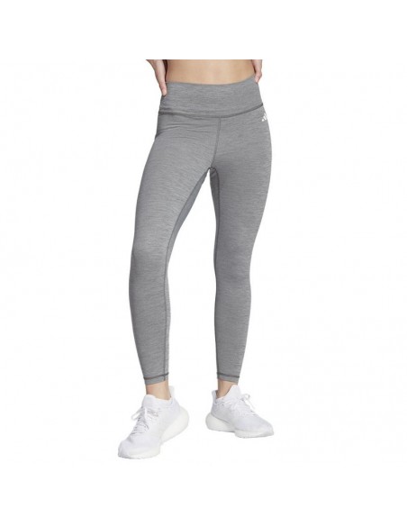 Adidas ESSENTIALS Training Γυναικείο Cropped Κολάν Ψηλόμεσο Γκρι IM0510
