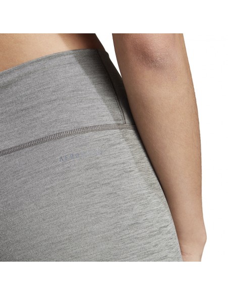 Adidas ESSENTIALS Training Γυναικείο Cropped Κολάν Ψηλόμεσο Γκρι IM0510