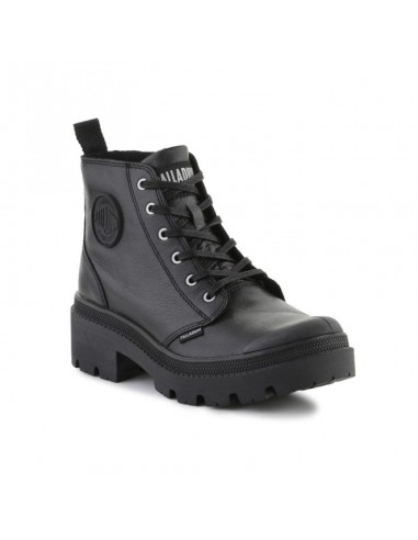 Palladium Δερμάτινα Γυναικεία Μποτάκια Μαύρα 96905-001-M