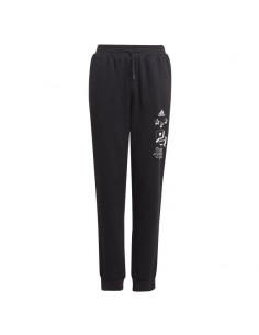 Adidas Παιδικό Παντελόνι Φόρμας Μαύρο IA1552