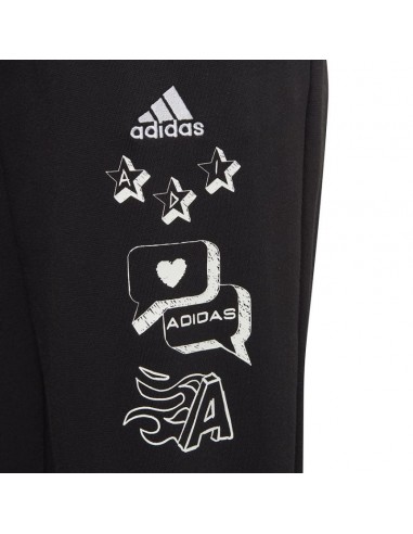 Adidas Παιδικό Παντελόνι Φόρμας Μαύρο IA1552