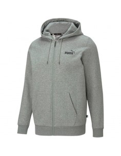 Puma Ανδρική Φούτερ Ζακέτα με Κουκούλα και Τσέπες Heather Grey 586702-03