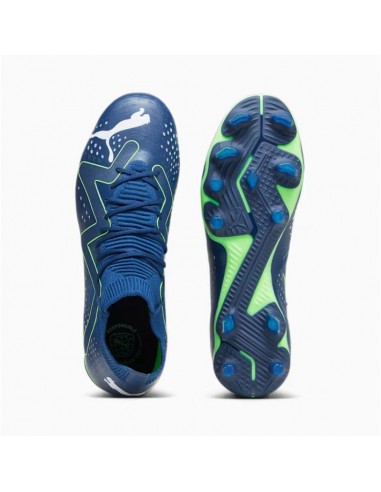 Puma Match FG/AG 107370-03 Ψηλά Ποδοσφαιρικά Παπούτσια με Τάπες Persian Blue / White / Pro Green