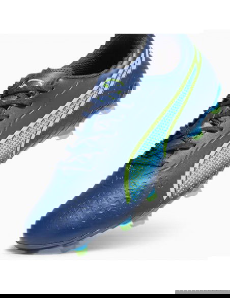 Puma King Match FG/AG 107570-02 Χαμηλά Ποδοσφαιρικά Παπούτσια με Τάπες Μπλε