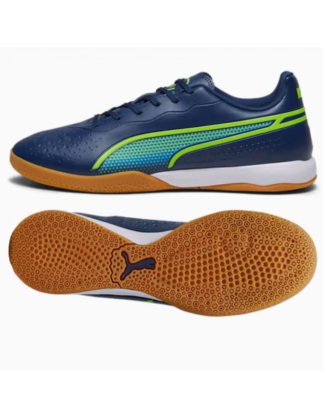Puma King Match IT 107261-02 Χαμηλά Ποδοσφαιρικά Παπούτσια Σάλας Μπλε