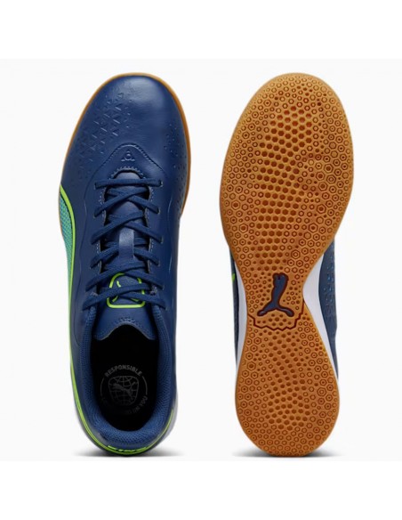 Puma King Match IT 107261-02 Χαμηλά Ποδοσφαιρικά Παπούτσια Σάλας Μπλε