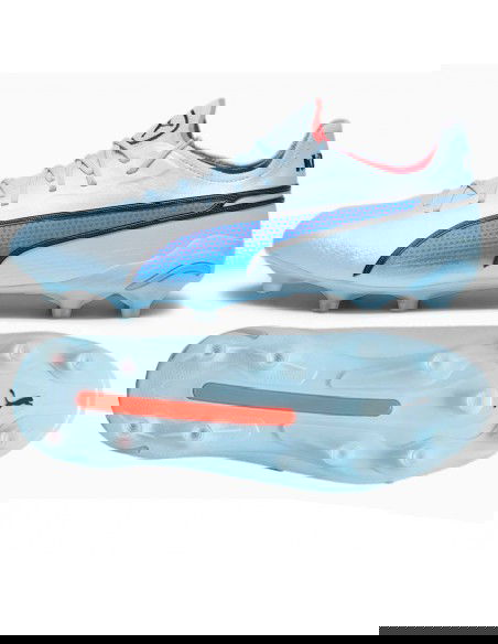 Puma King Ultimate FG/AG 107563-02 Ψηλά Ποδοσφαιρικά Παπούτσια με Τάπες Μπλε