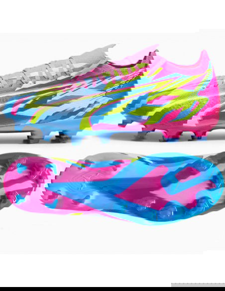 Puma Ultra Match Energy Luminous FG/MG 107543-01 Χαμηλά Ποδοσφαιρικά Παπούτσια με Τάπες Ροζ