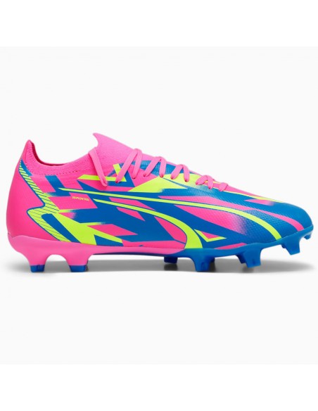 Puma Ultra Match Energy Luminous FG/MG 107543-01 Χαμηλά Ποδοσφαιρικά Παπούτσια με Τάπες Ροζ