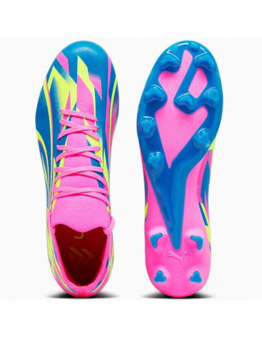 Puma Ultra Match Energy Luminous FG/MG 107543-01 Χαμηλά Ποδοσφαιρικά Παπούτσια με Τάπες Ροζ