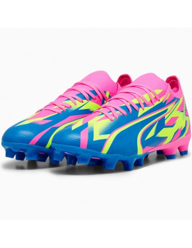 Puma Ultra Match Energy Luminous FG/MG 107543-01 Χαμηλά Ποδοσφαιρικά Παπούτσια με Τάπες Ροζ