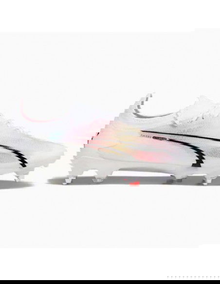 Puma Ultra Ultimate MxSG 107504-01 Χαμηλά Ποδοσφαιρικά Παπούτσια με Τάπες Λευκά