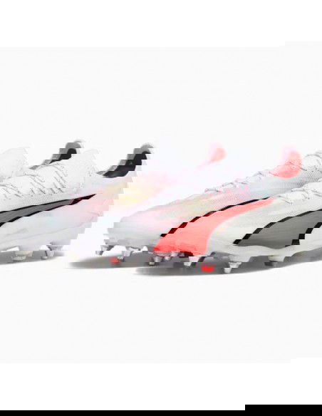 Puma Ultra Ultimate MxSG 107504-01 Χαμηλά Ποδοσφαιρικά Παπούτσια με Τάπες Λευκά