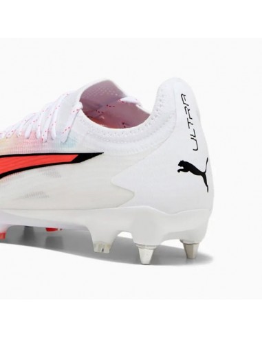 Puma Ultra Ultimate MxSG 107504-01 Χαμηλά Ποδοσφαιρικά Παπούτσια με Τάπες Λευκά
